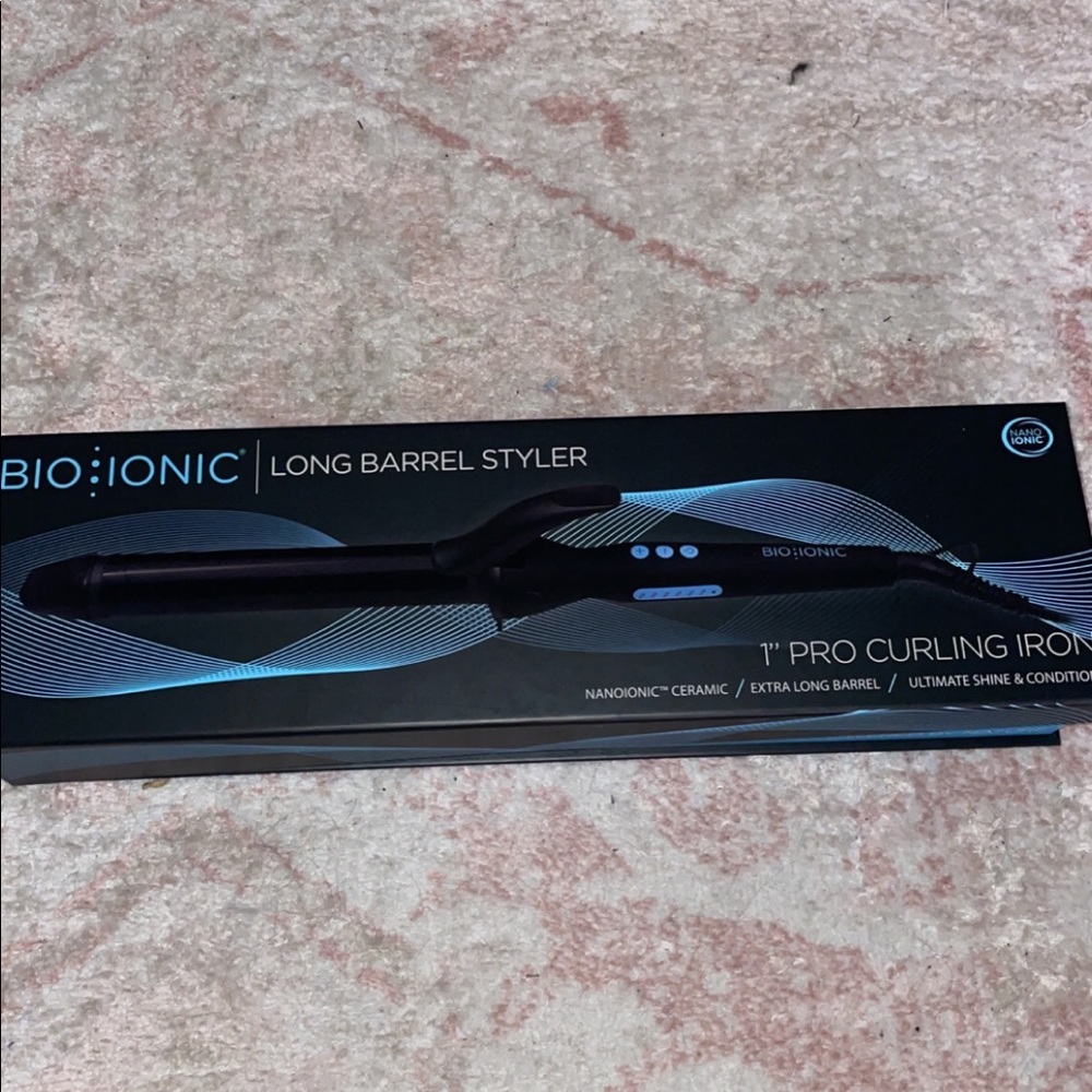 Bio Ionic Long Barrel Curling Iron 1”